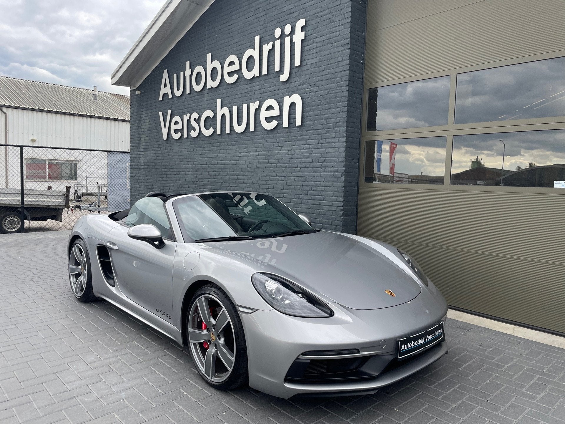 Porsche 718 Boxster GTS 4.0 handgeschakeld, Auto's, Achterwielaandrijving, Gebruikt, Zwart, Cabriolet