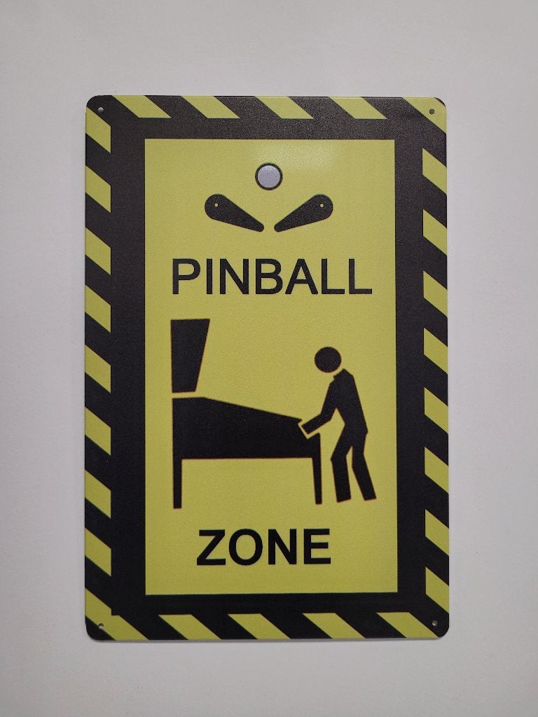 Pinball Zone Flipperkast reclamebord van metaal wandbord, Huis en Inrichting, Woonaccessoires | Wanddecoraties, Info@deconoord.nl