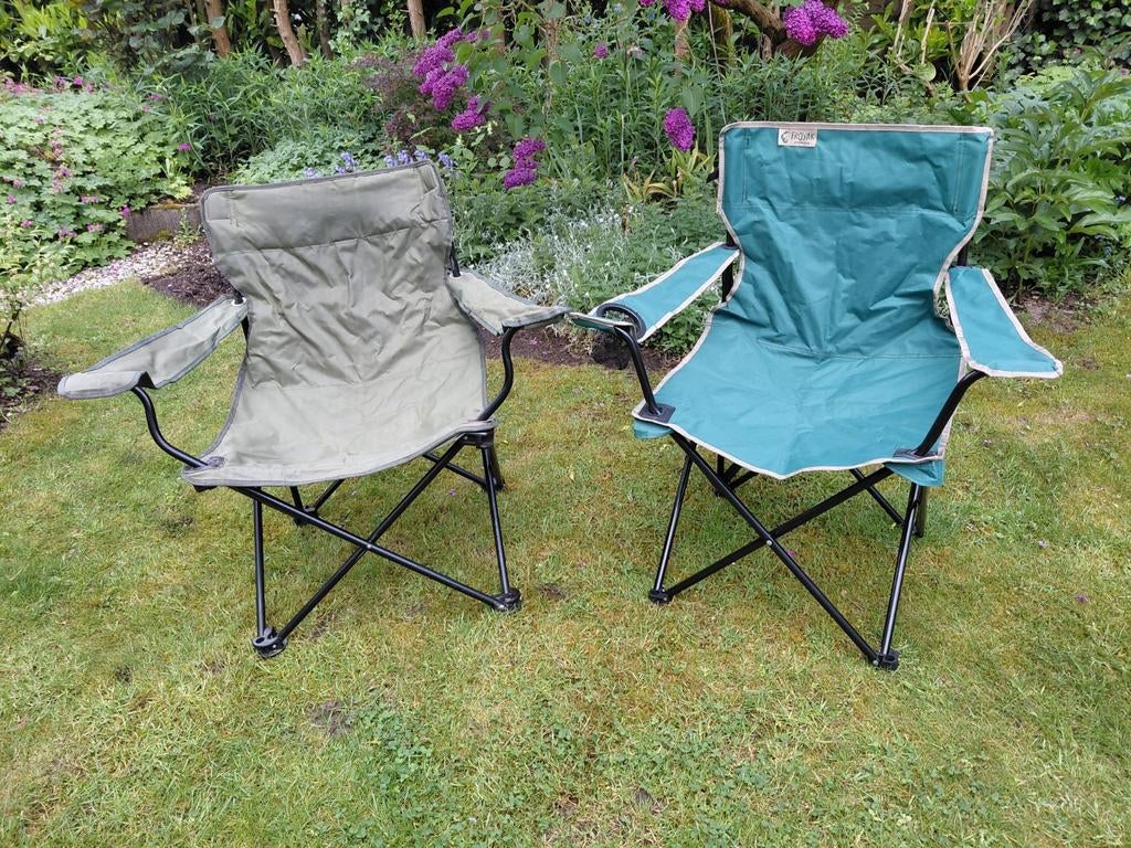 2 campingstoelen, Caravans en Kamperen, Ophalen of Verzenden, Zo goed als nieuw, Campingstoel