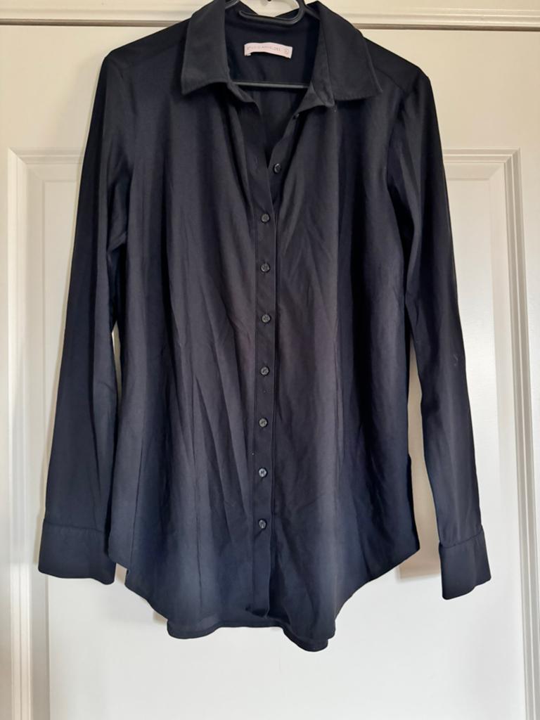 Studio Anneloes Poppy blouse zwart travelstof maat XL, Ophalen of Verzenden, Zo goed als nieuw, Maat 46/48 (XL) of groter, Zwart