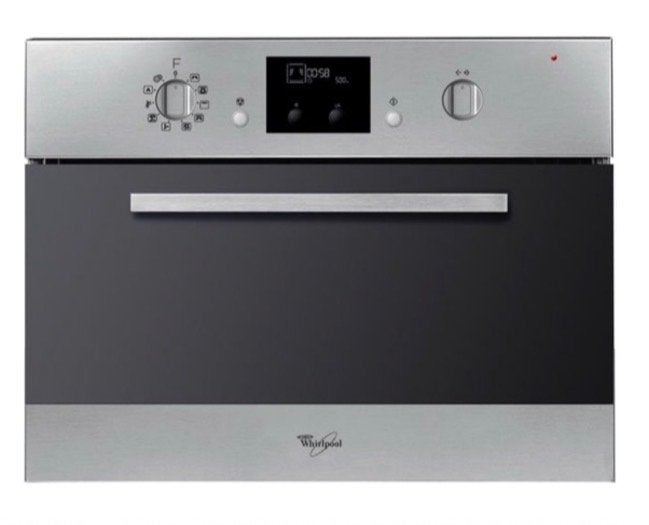 Whirlpool AMW 799/IX Inbouw Combi-Magnetron/Oven - 45 cm RVS, Ophalen, 45 tot 50 cm, Whirlpool, Gebruikt