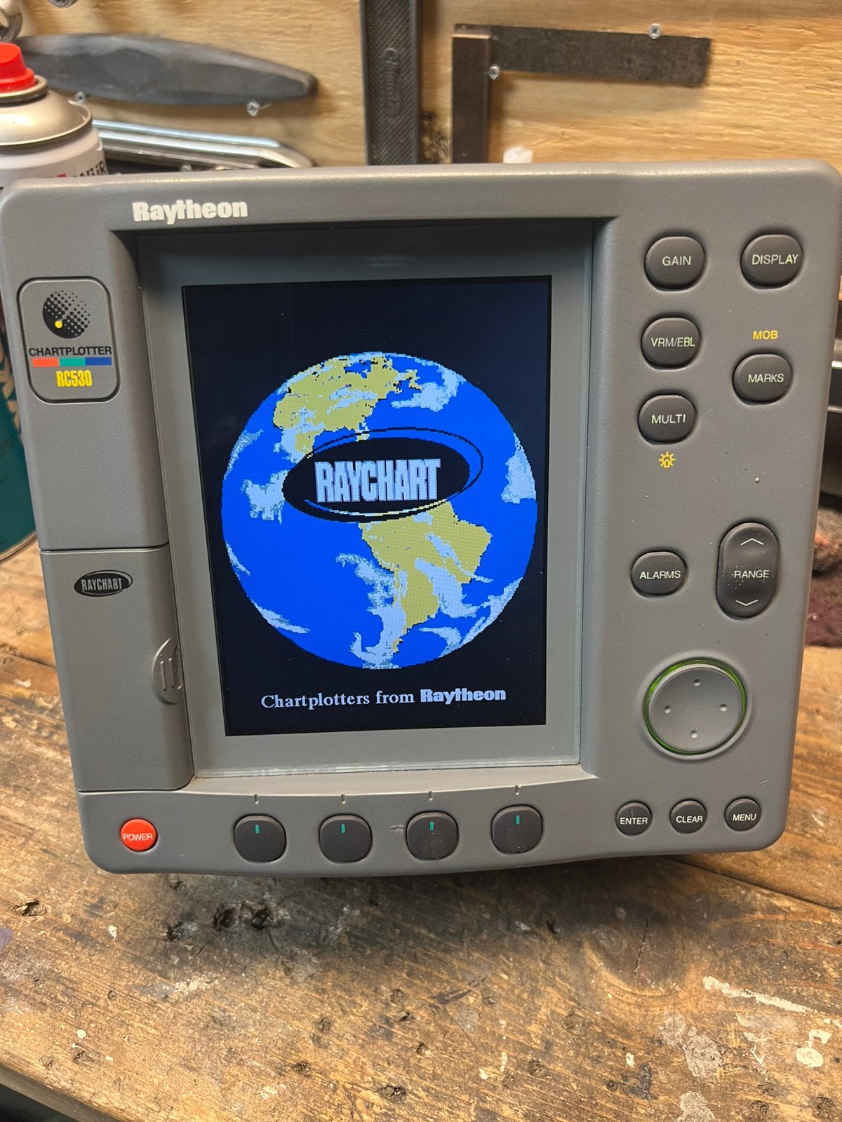 Raytheon kaartplotter RC530, Watersport en Boten, Ophalen of Verzenden, Gebruikt, Kaartplotter of Fish Finder