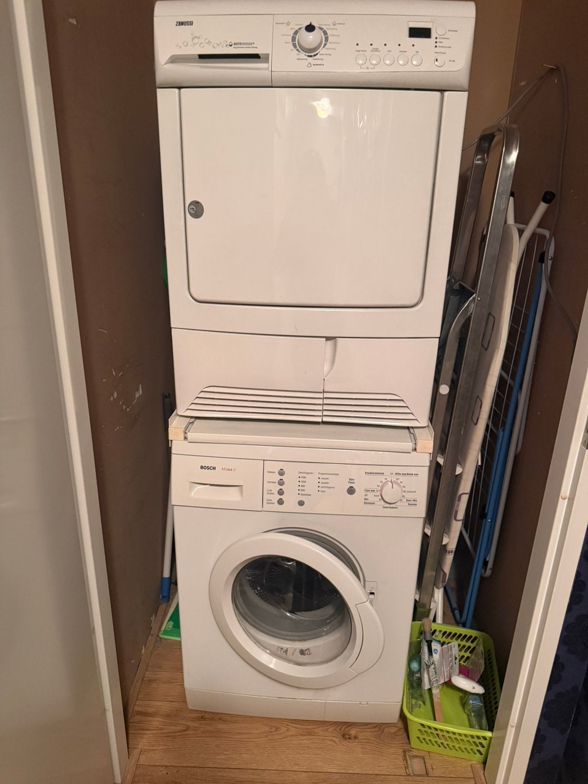 Wasmachine en  condensdroger, Witgoed en Apparatuur, 6 tot 8 kg, Ophalen of Verzenden, Zo goed als nieuw, 85 tot 90 cm