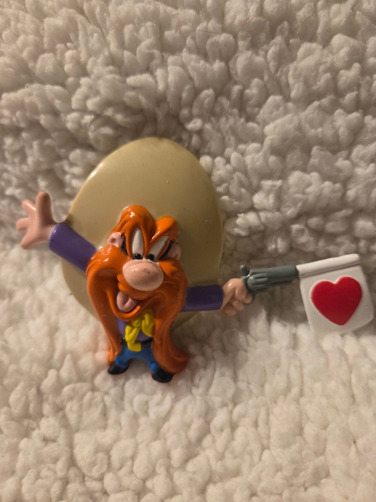 Vintage Looney Tunes Yosemite Sam PVC Figuur Jaren '90, Verzamelen, Ophalen of Verzenden, Gebruikt