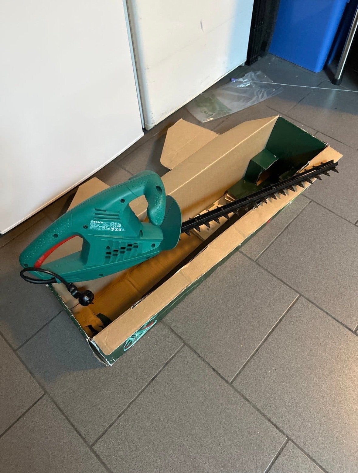 Bosch AHS 45-16 elektrische heggenschaar, Ophalen of Verzenden, Zo goed als nieuw, Elektrisch