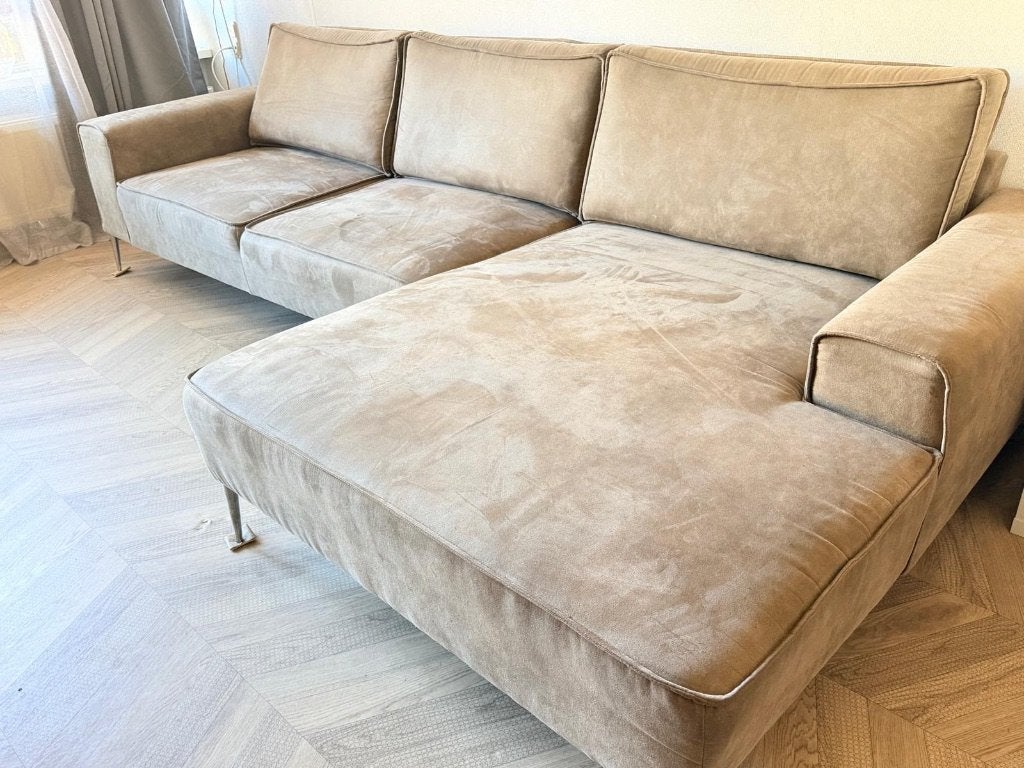 Hoekbank (BIEDEN), Ophalen, 250 tot 300 cm, Gebruikt, Leer