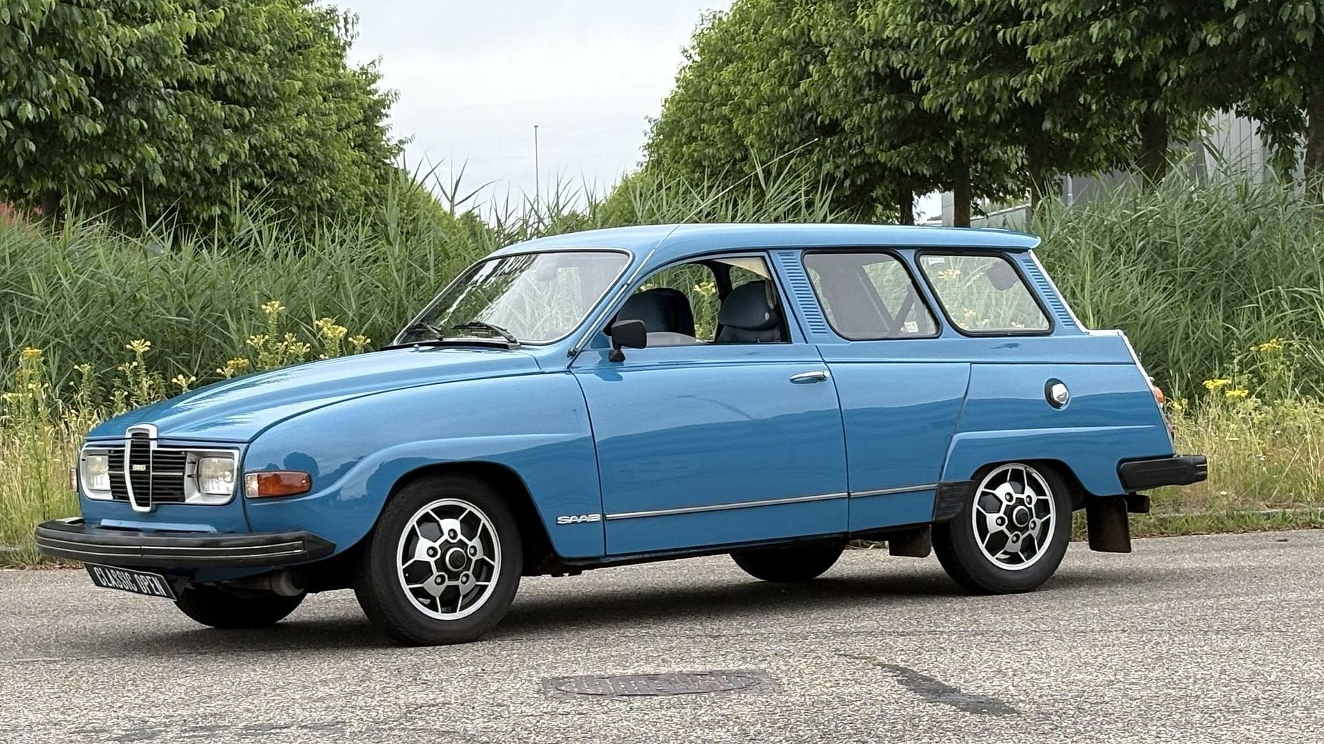 Saab 9-5, Lichtmetalen velgen, Blauw, Handgeschakeld, Saab 9-5