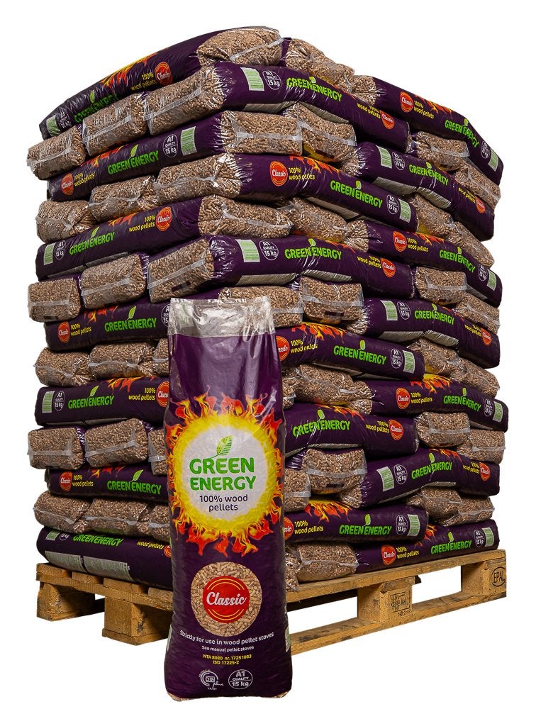 Houtpellets 975 kg | Pellets | Pelletkorrels, Ophalen, Nieuw, Vrijstaande haard, Overige soorten