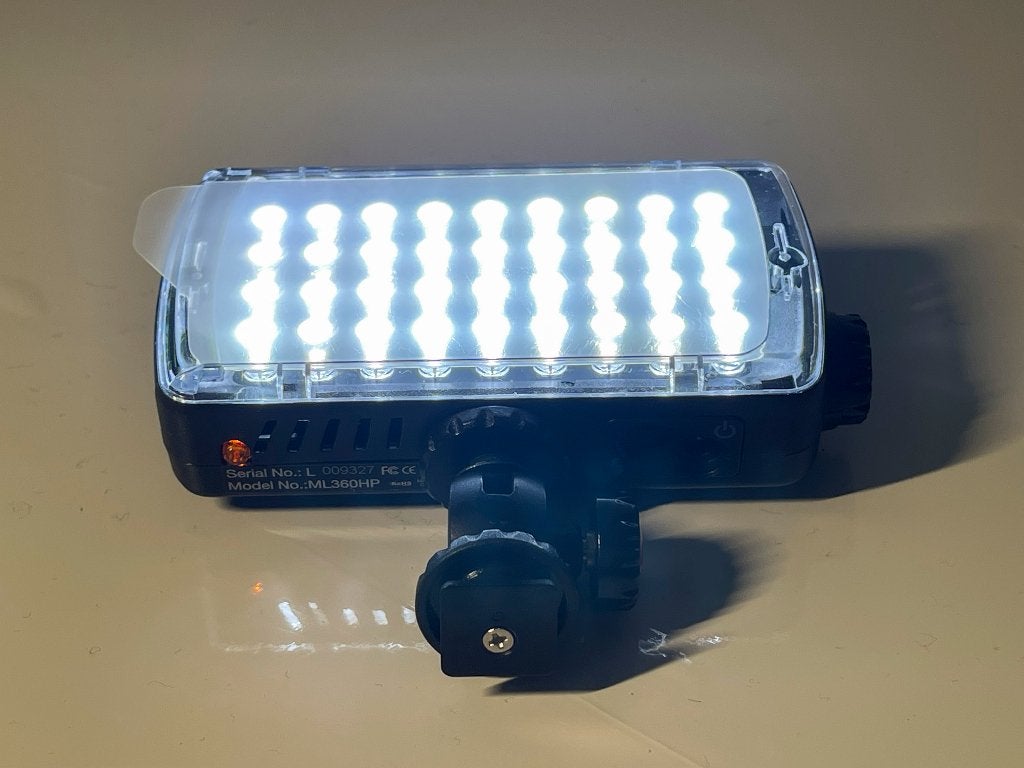 Manfrotoo ML360HP video lamp Ingebouwde oplaadbare accu, Overige merken, N, N, Overige typen