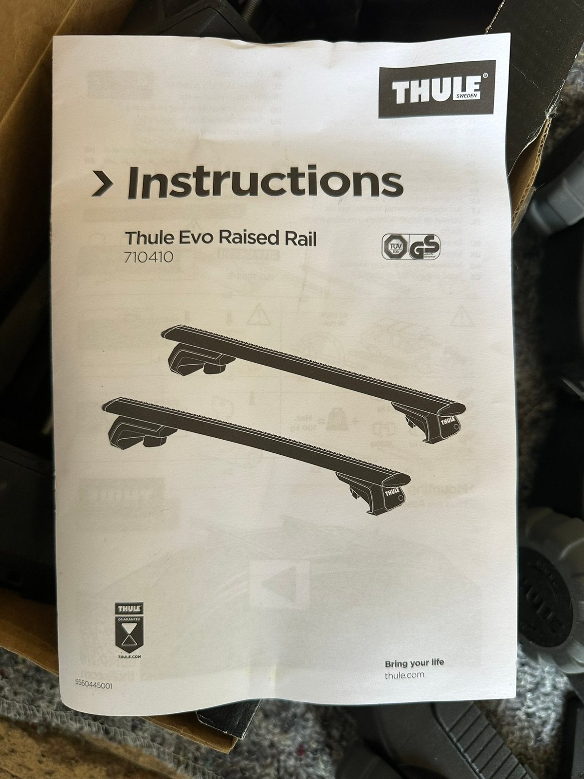 Thule dakdragers / roof rack 118cm, Ophalen, Zo goed als nieuw