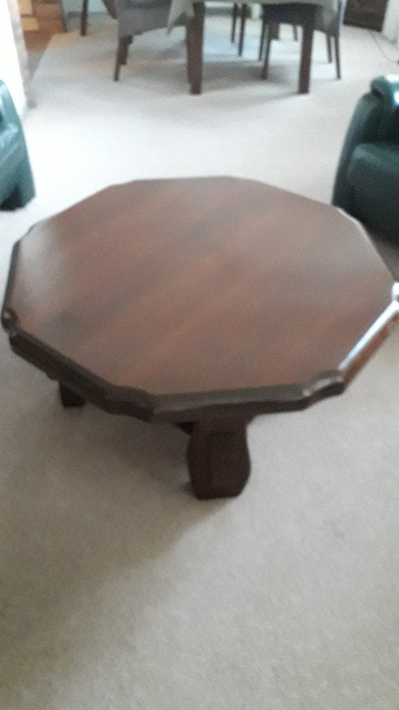 eiken salontafel, Ophalen, Gebruikt, Eikenhout, Minder dan 50 cm
