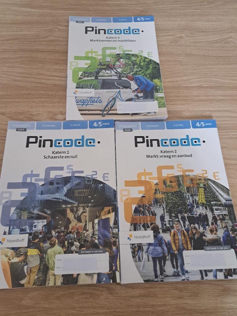 Pincode Economie Havo 4/5 katern 1 t/m 5 nieuw, Boeken, Noordhoff, Economie, Ophalen of Verzenden, HAVO