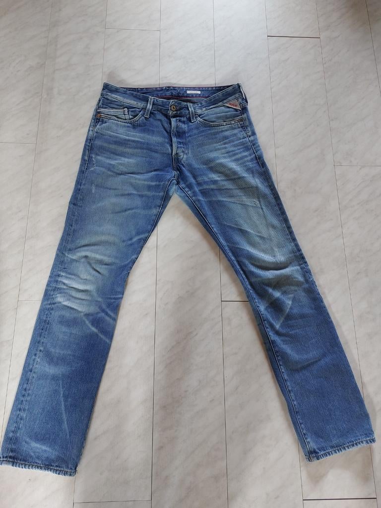 Replay heren jeans W33 L34, Ophalen of Verzenden, Blauw, W33 - W34 (confectie 48/50)