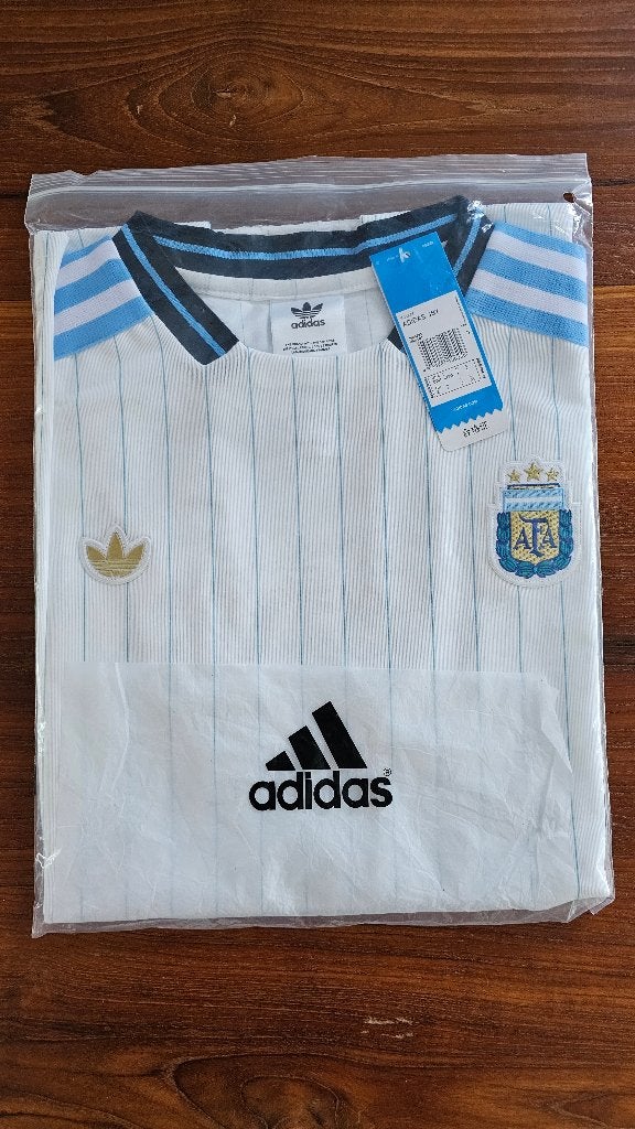 Voetbal shirt Argentinië Retro Adidas Large Nieuw WK Finale, Maat L, Ophalen of Verzenden, Nieuw, Shirt