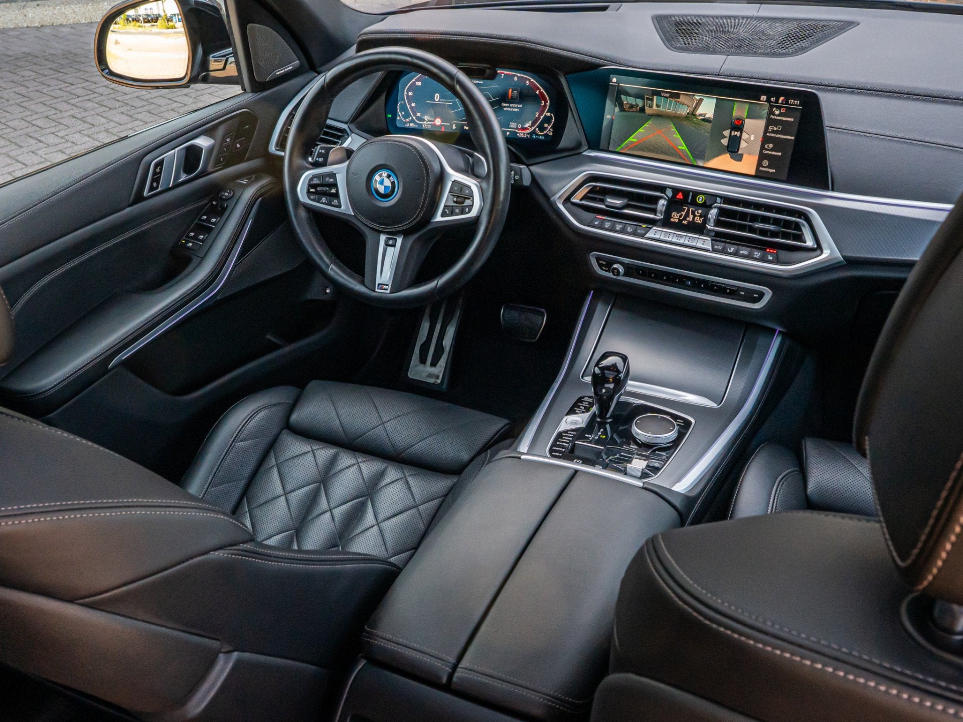 BMW X5 xDrive45e High Exe M-Sport LASER PANO HUD 22 INCH 360, Auto's, BMW, Zwart, Leder, Vierwielaandrijving, Hybride Elektrisch/Benzine