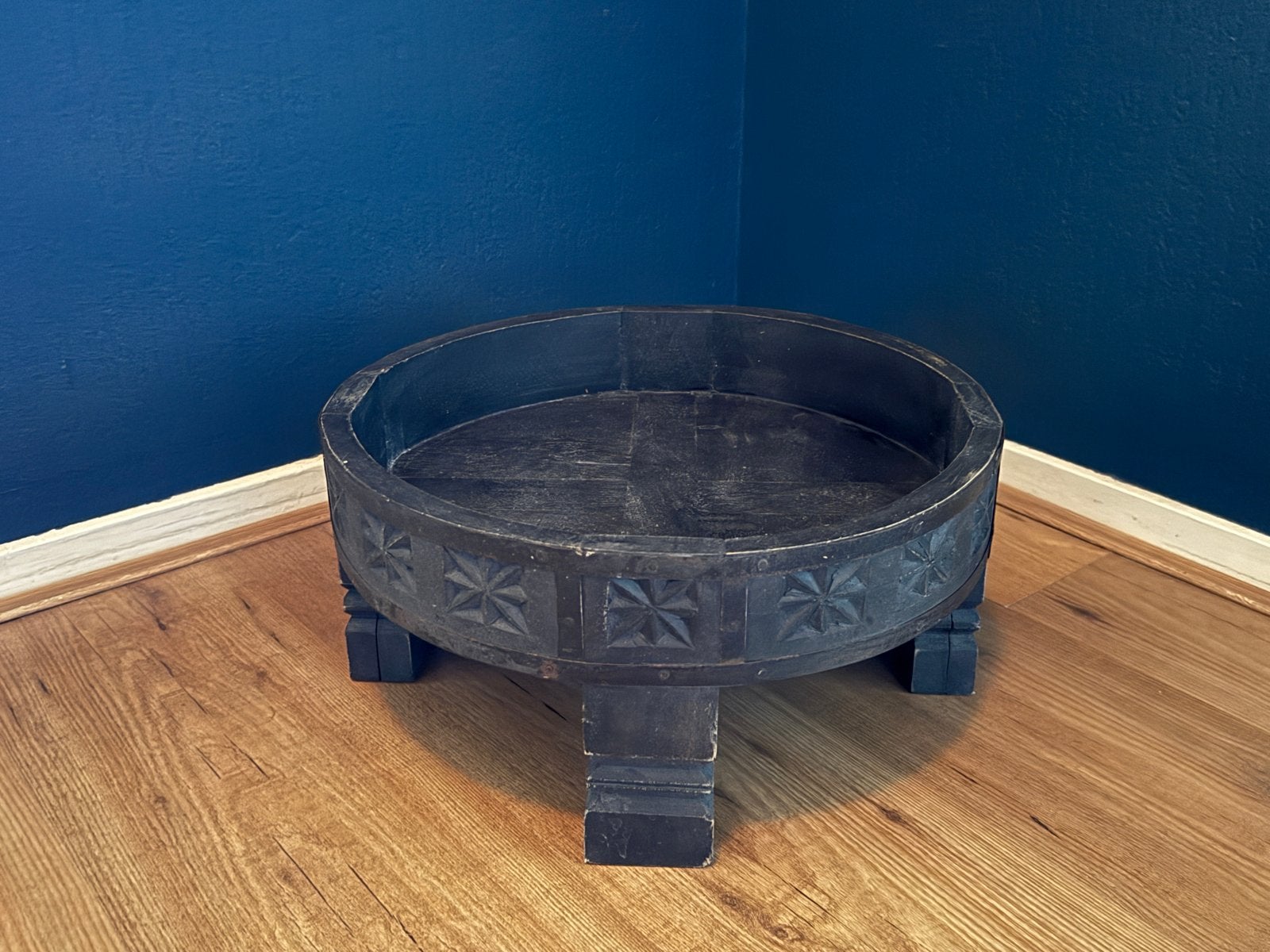 Zwarte Chakki tafel, Ophalen, Gebruikt, 50 tot 100 cm, Rond
