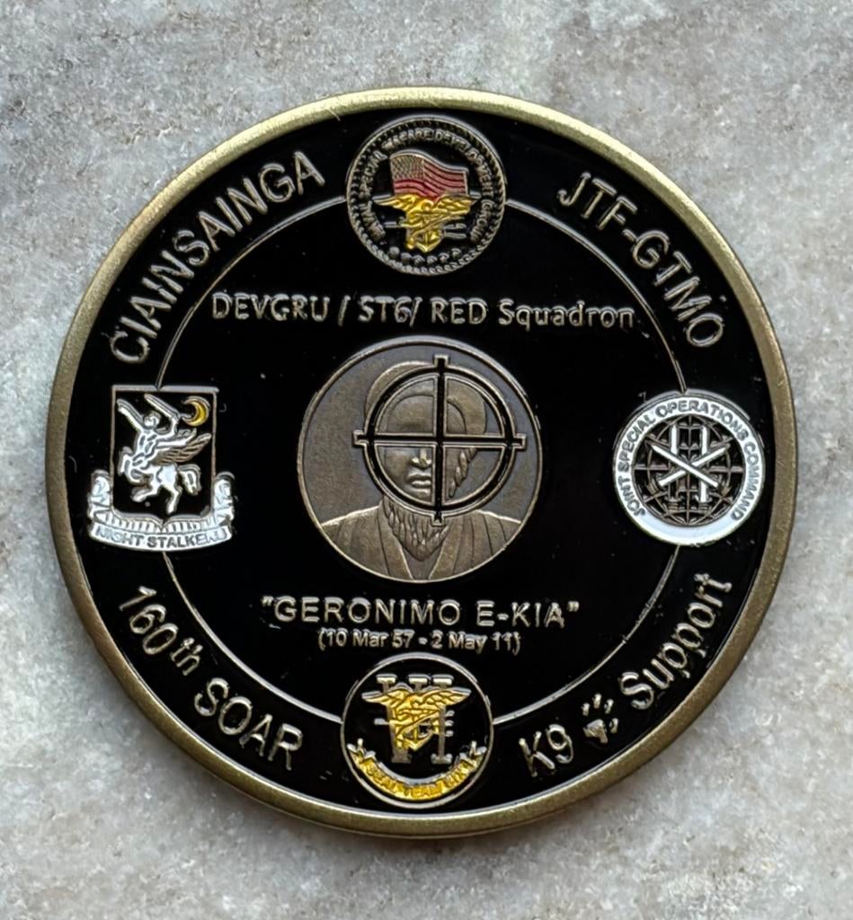 US Navy Seal team six operation neptune spear coin, Verzamelen, Ophalen, Marine, Amerika, Embleem of Badge