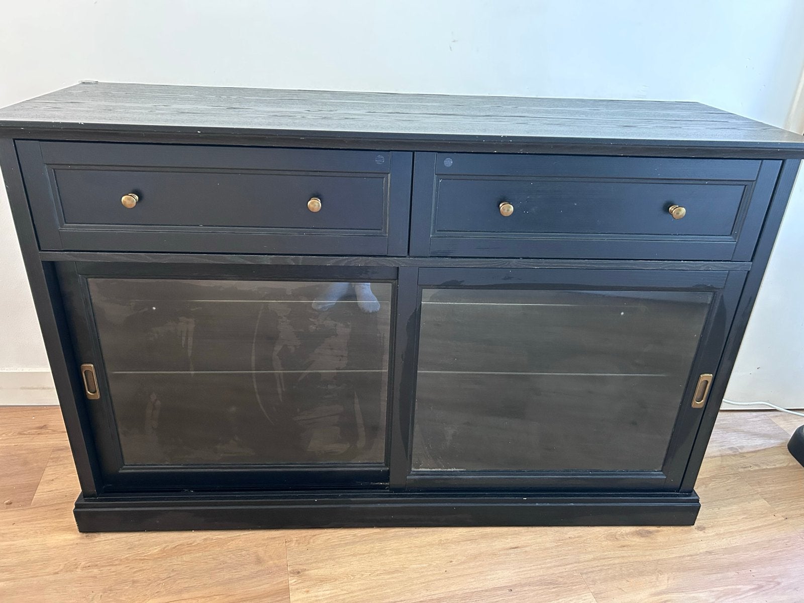 IKEA Buffetkast met 2 lades en bestekbak, Huis en Inrichting, Kasten | Buffetkasten, Ophalen, Gebruikt, Met lade(s)
