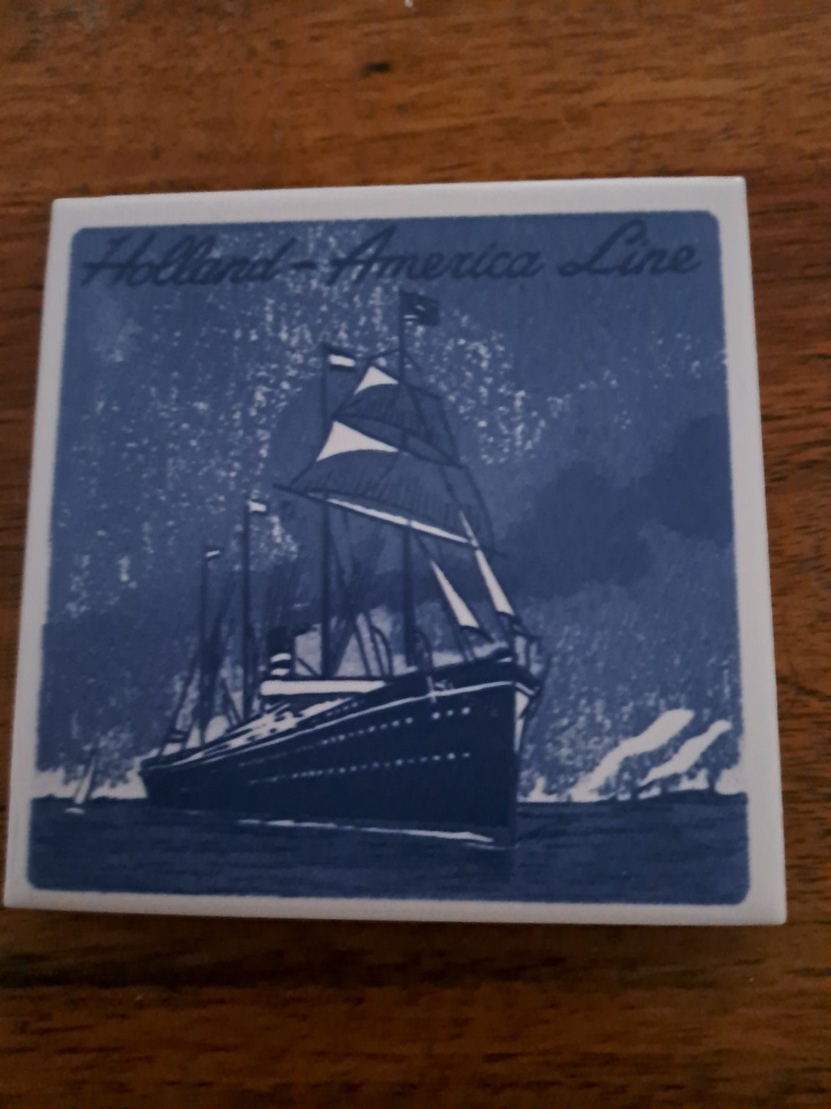 Holland America Line Royal Goedewaagen Delftware tegel, Antiek en Kunst, Antiek | Keramiek en Aardewerk, Ophalen of Verzenden