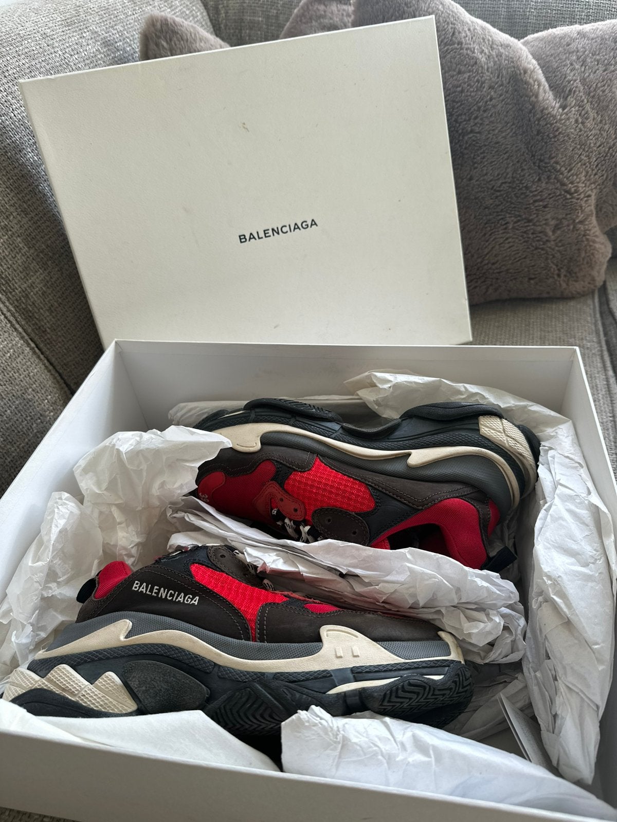 Originele balenciaga triple s, Kleding | Heren, Ophalen of Verzenden, Zo goed als nieuw, Zwart