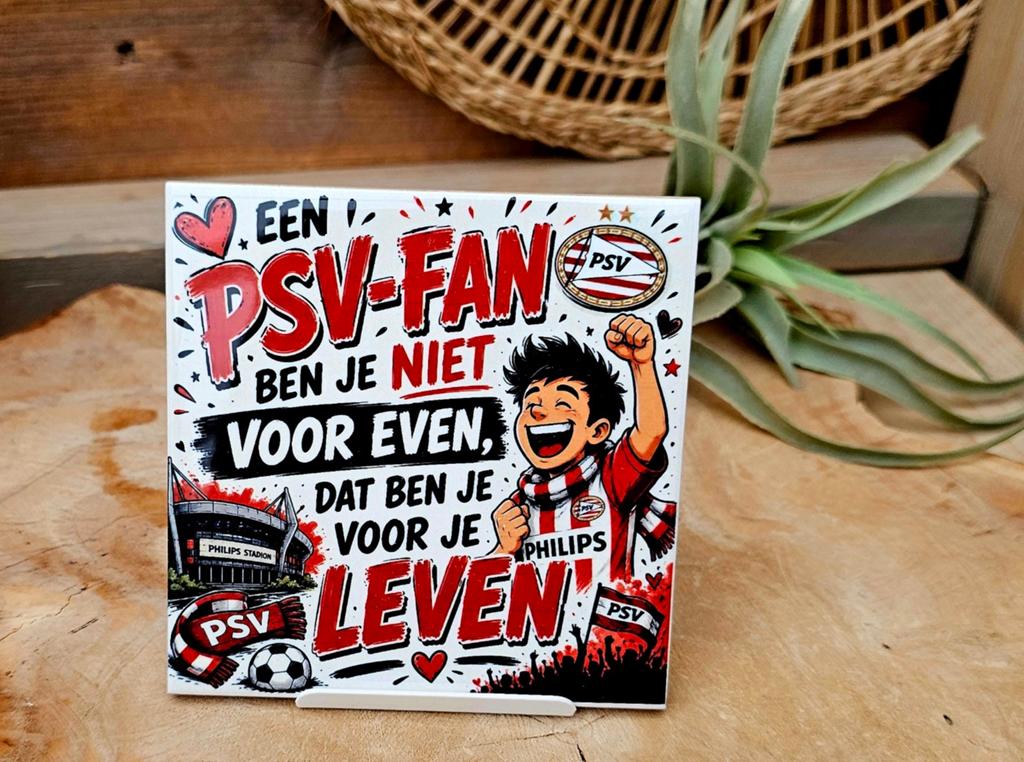 Mooie gesublimeerde PSV tegeltjes, Ophalen of Verzenden