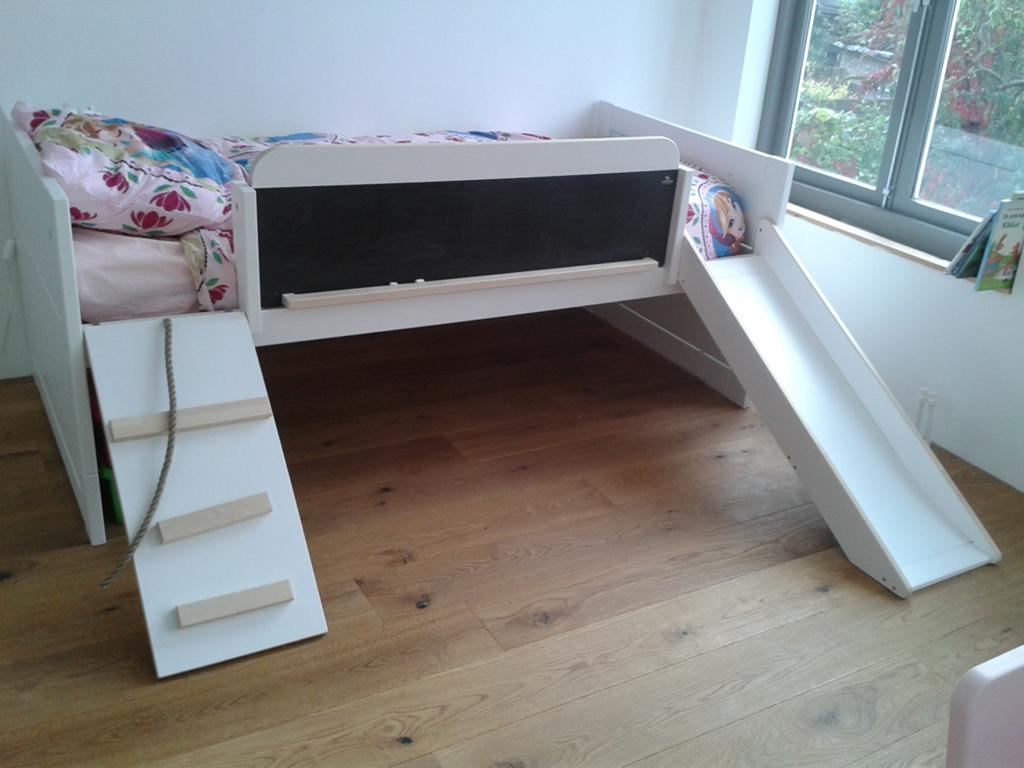 Lifetime original kajuitbed Bed Climb & Slide white, Kinderen en Baby's, Kinderkamer | Bedden, Zo goed als nieuw, 180 cm of meer
