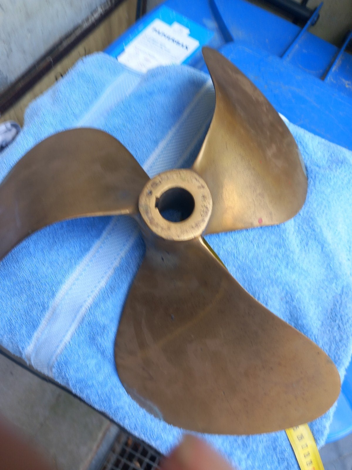 Bronzen scheepsschroef - 3 blads, Ophalen, Gebruikt, Motor en Techniek