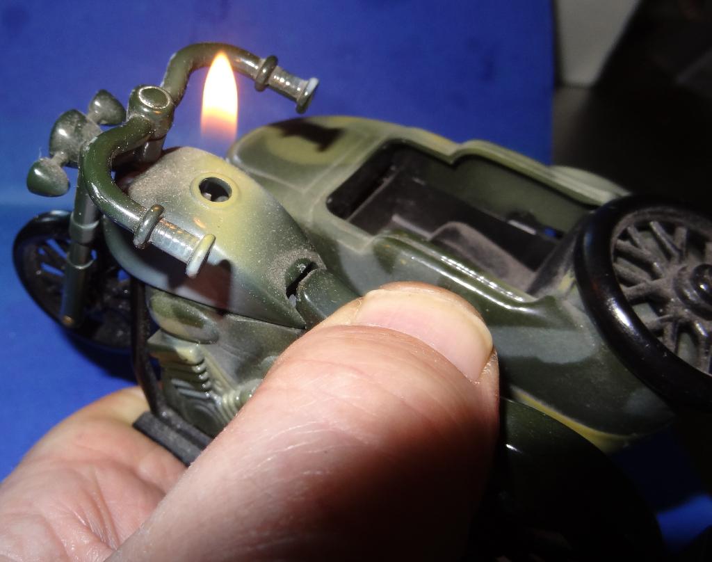 Gas Aansteker Motor Met Zijspan, Verzenden, Zo goed als nieuw, Motoren
