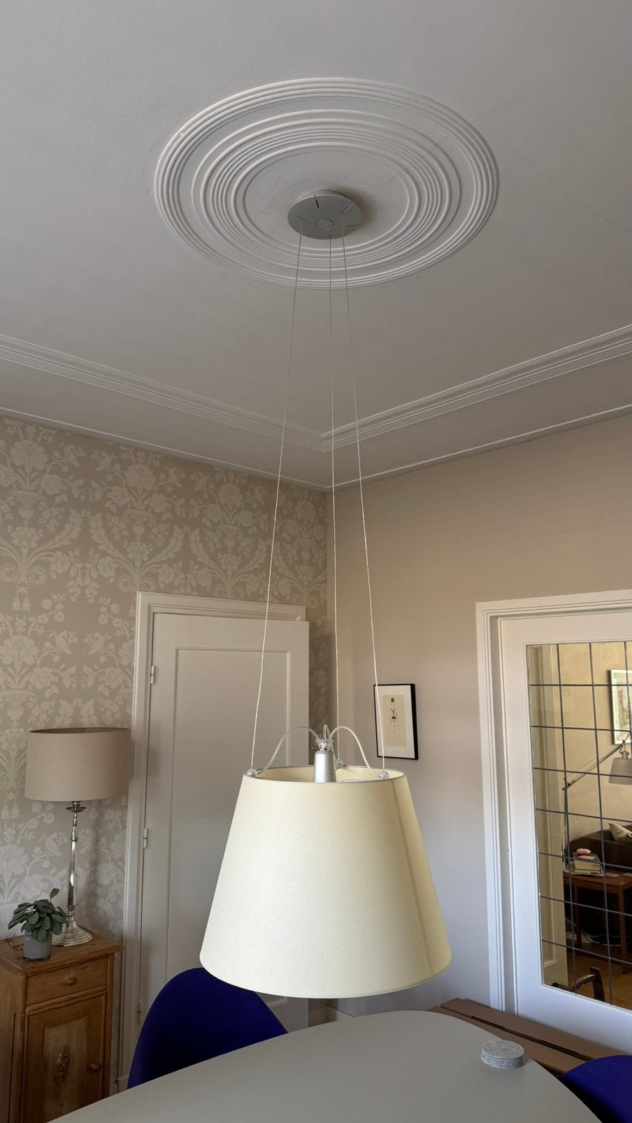 Artemide Tolomeo Mega Suspension Hanglamp - kap 52cm, Huis en Inrichting, Ophalen, Zo goed als nieuw, Metaal, E27 (groot)