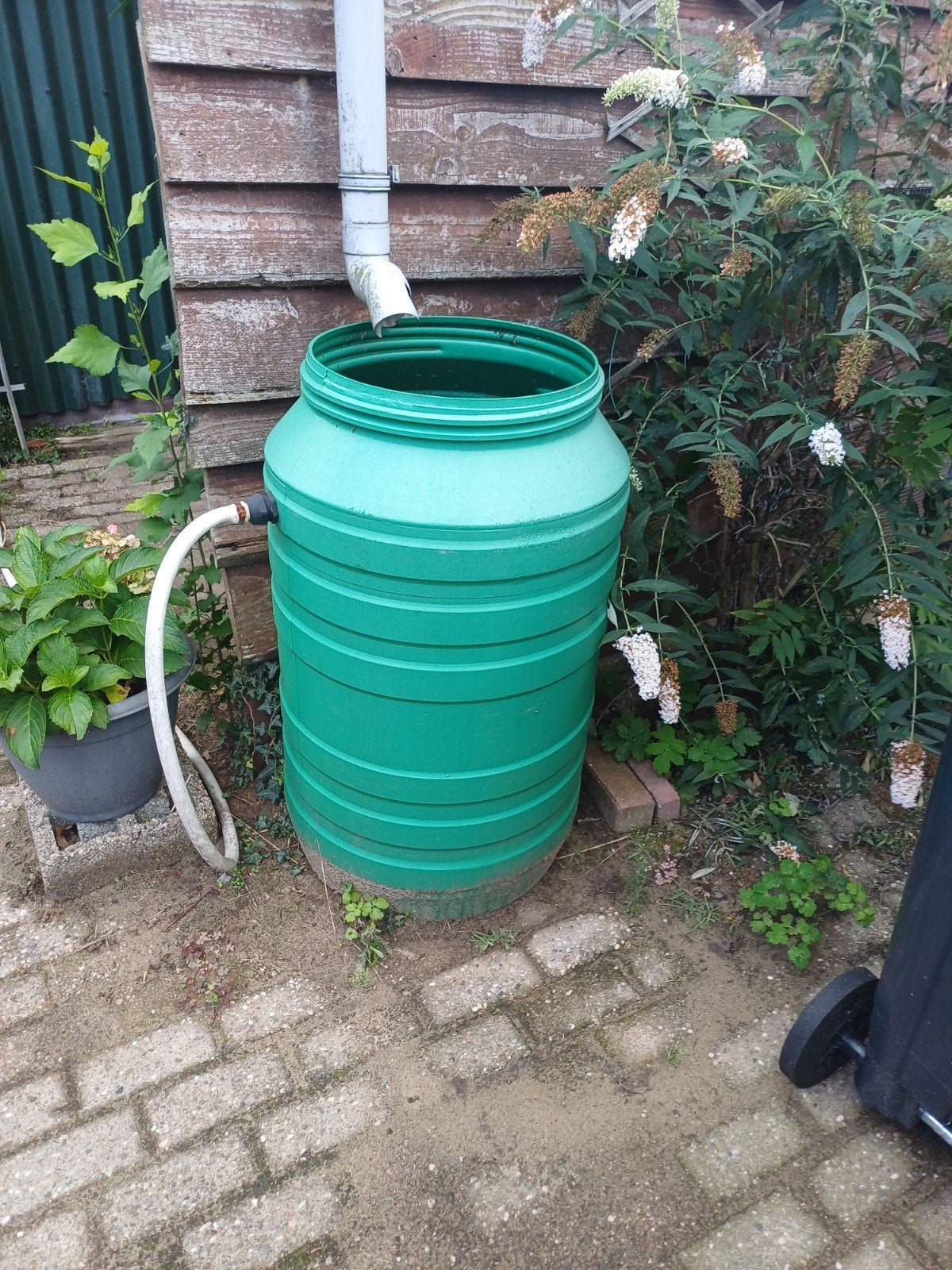 Regentonnen voor tuin en regenwateropvang, Tuin en Terras, Regentonnen, Ophalen, Kunststof, Gebruikt, Met kraantje