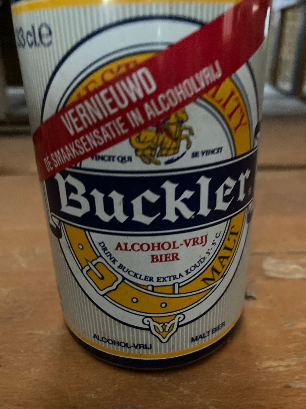 Vintage Buckler Alcoholvrij Bier Blikje - Zeldzaam, Verzamelen, Ophalen, Gebruikt, Overige typen, Overige merken
