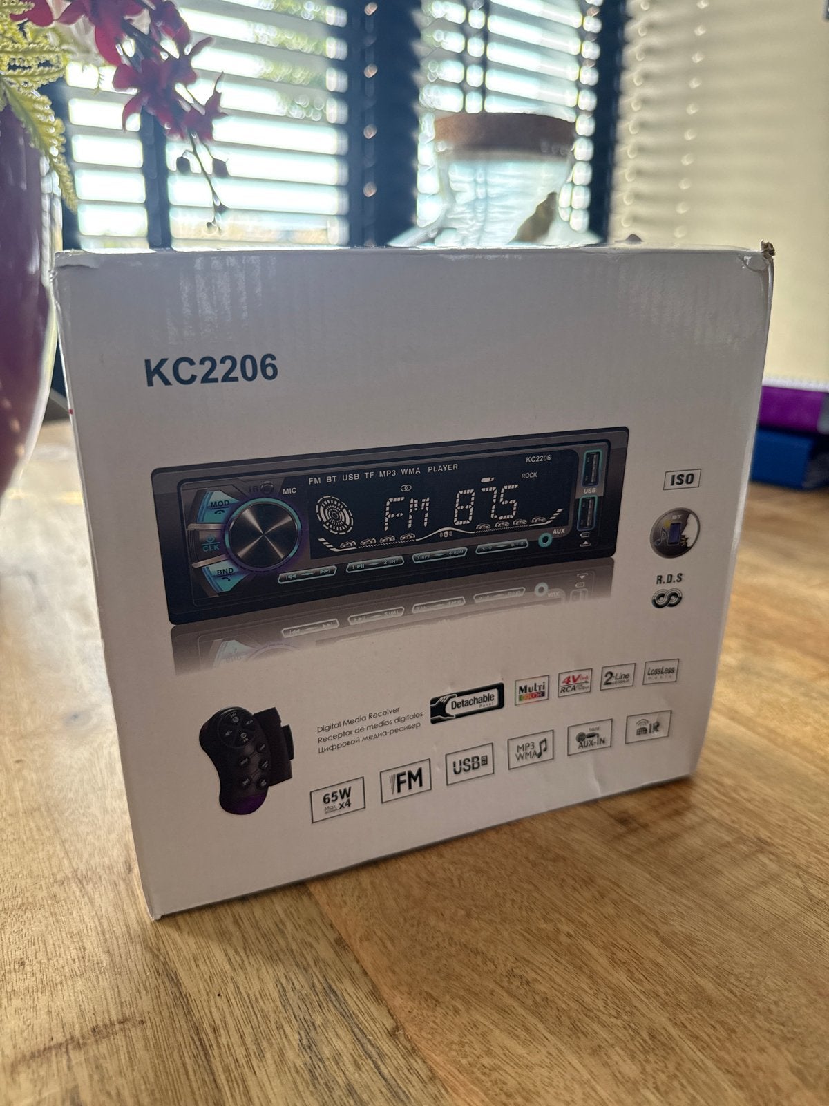 KC2206 Autoradio met Bluetooth en USB/TF MP3-speler, Verzenden, Nieuw