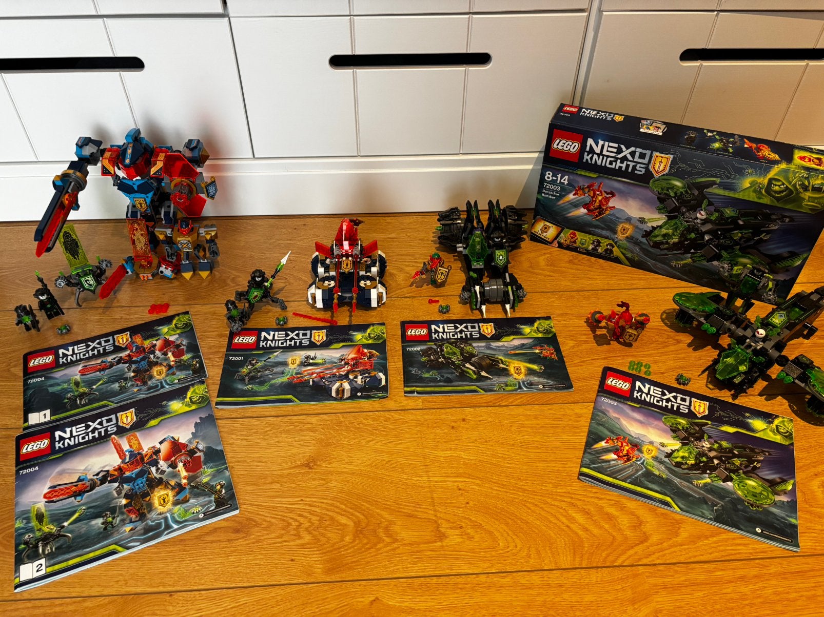 Lego Nexo knights 4 sets (72001, 72002, 72003, 72004), Ophalen, Gebruikt, Lego, Compleet