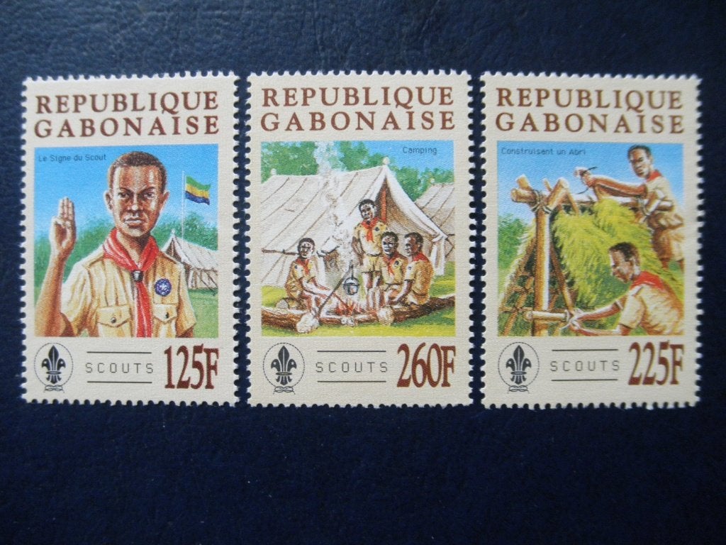 Postzegels scouting Gabon 1996 - cw. € 4,00 postfris., Ophalen of Verzenden, Overige landen, Postfris