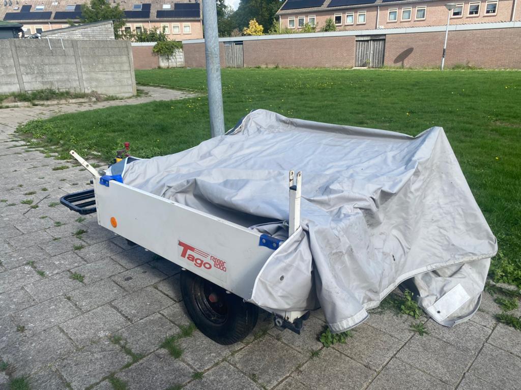 Compacte Tago vouwwagen - Ideaal voor avontuurlijke kampeerd, Ophalen of Verzenden