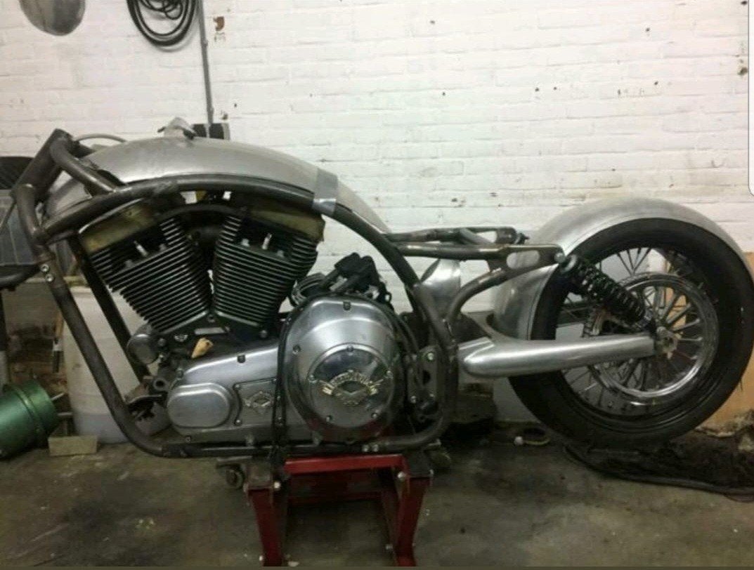 Harley-Davidson Project - Frame zonder kenteken, Harley-Davidson, 2 cilinders, Gebruikt, Particulier