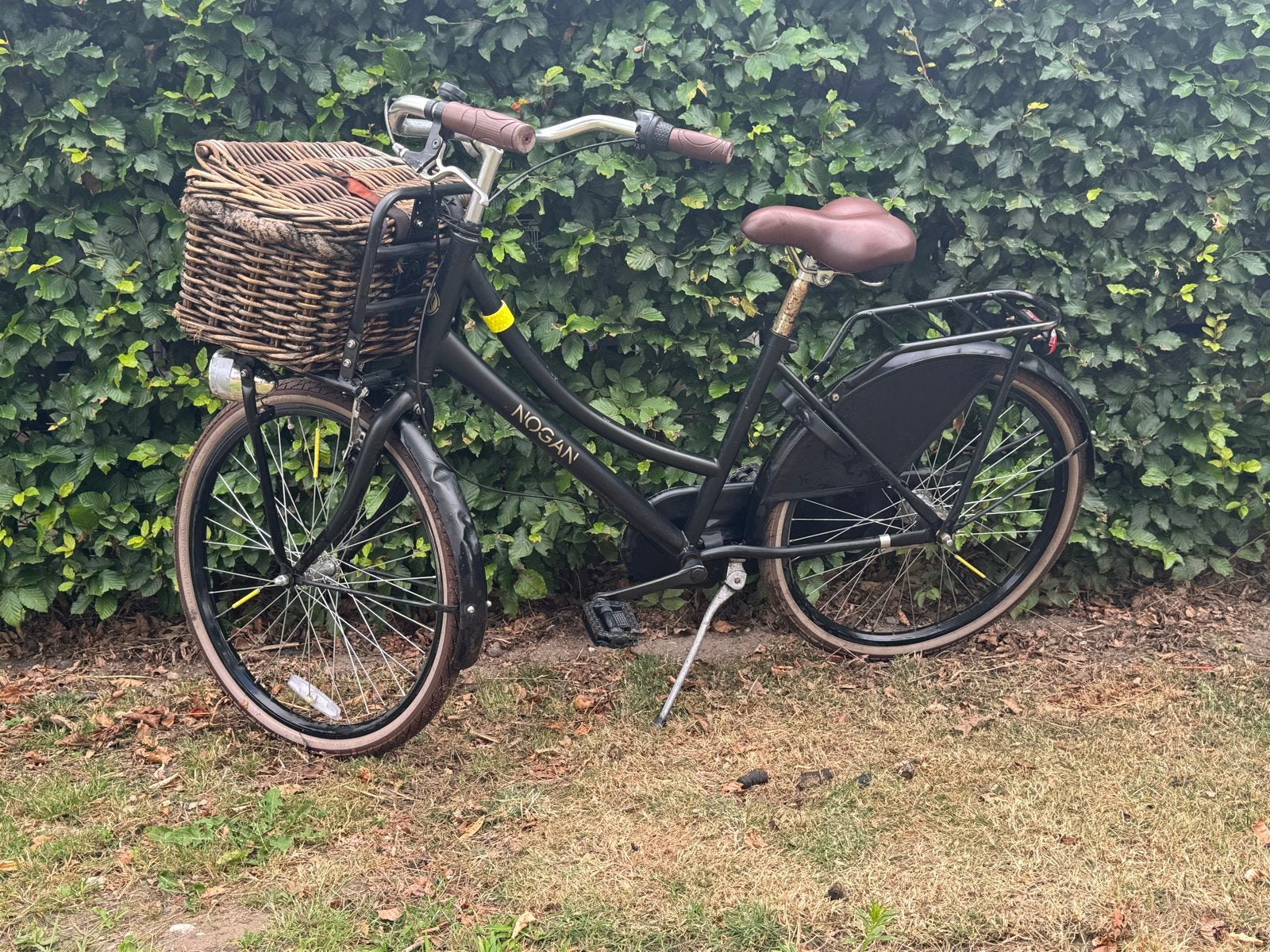 Nogan Damesfiets met Mand - Zwart, Gebruikt, Velgrem, Versnellingen, Ophalen, Overige merken