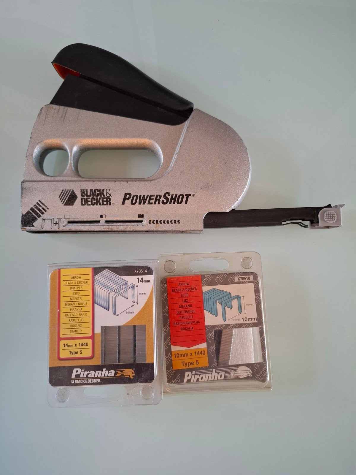 Black & Decker PowerShot Tacker met nietjes, Doe-het-zelf en Verbouw, Gereedschap | Handgereedschap, Ophalen of Verzenden, Gebruikt
