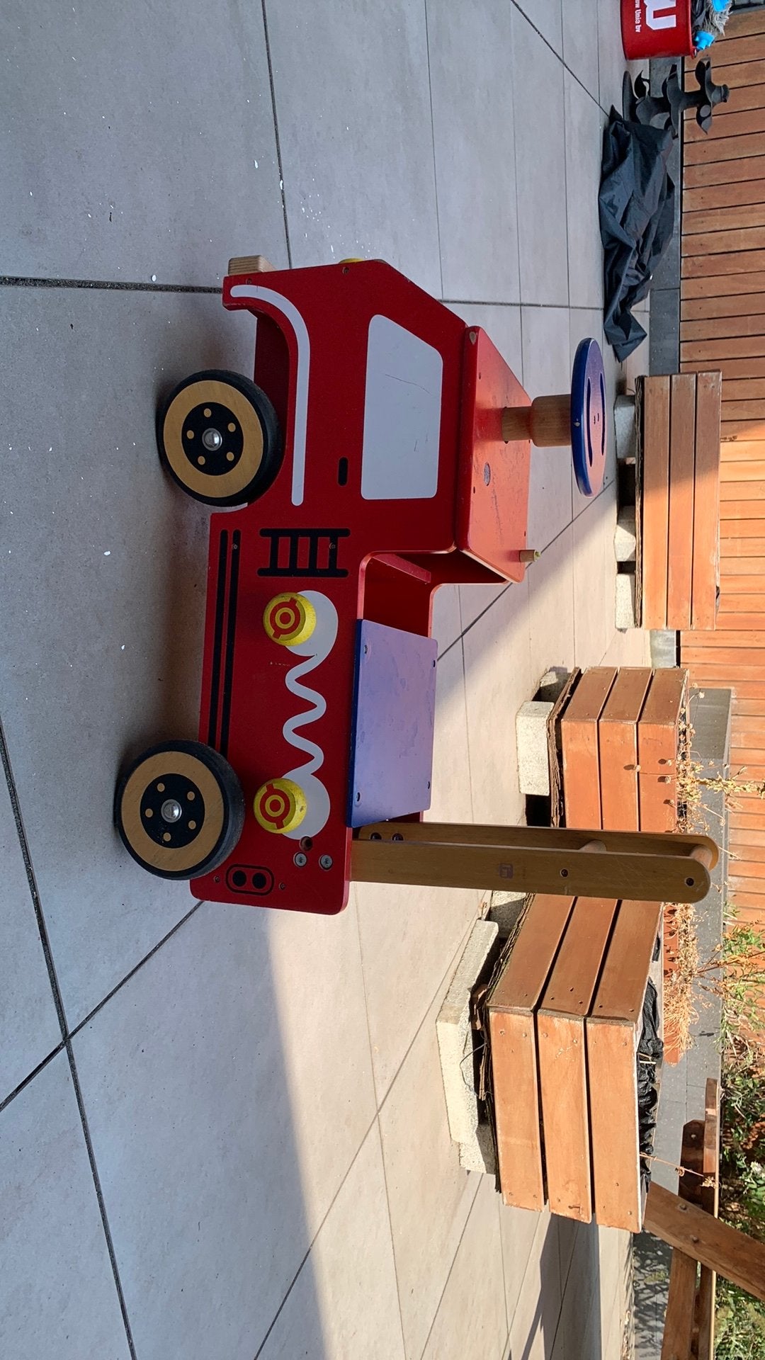 I’M TOY brandweerwagen, Ophalen, Gebruikt, Loopvoertuig