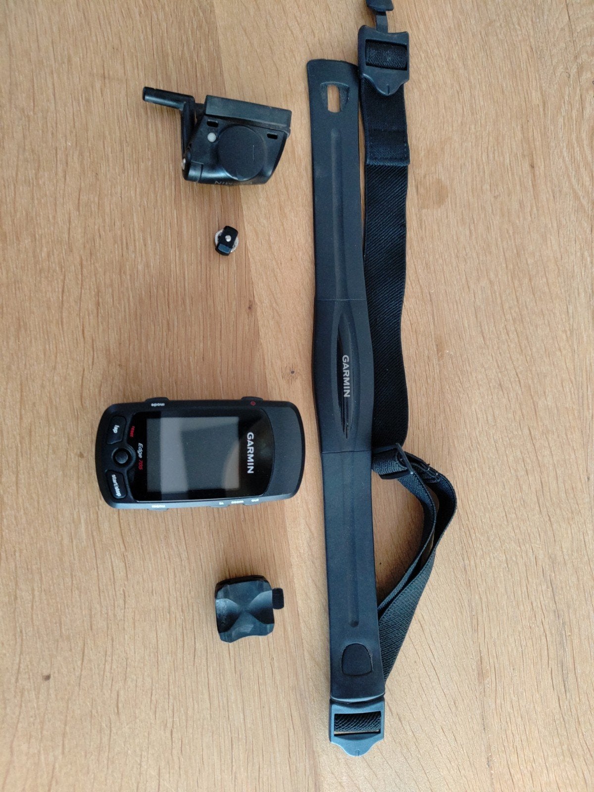 Garmin Edge 705 met hartslagmeter, Sport en Fitness, Hartslagmeters, Ophalen of Verzenden, Gebruikt, Garmin, Met borstriem
