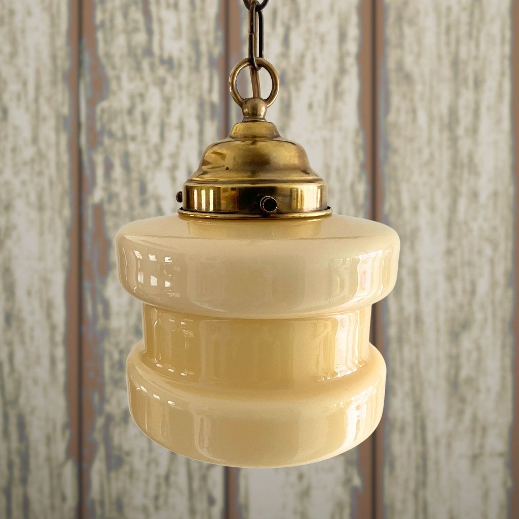 Antieke Hallamp Diabolo Art Deco, Ophalen of Verzenden