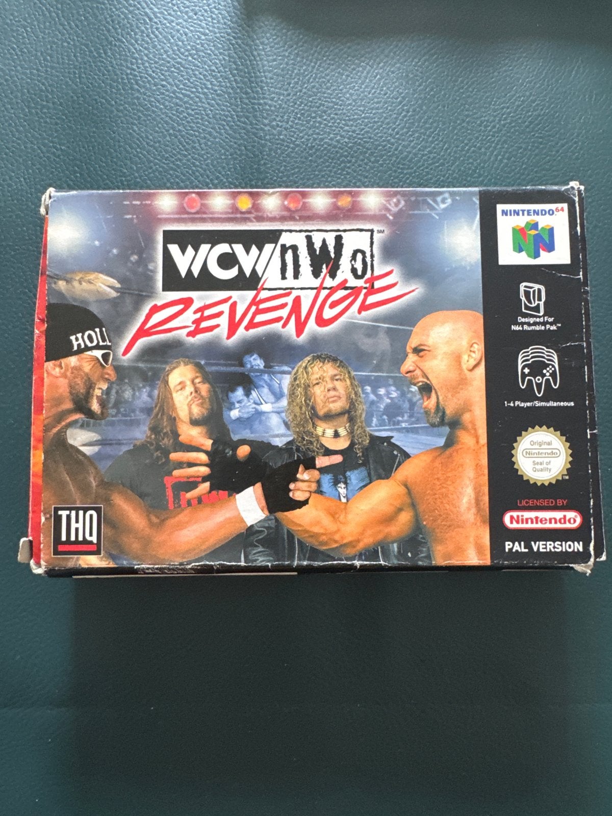 WCW/nWo Revenge N64 - Doos en Handleiding (ZONDER SPEL), Spelcomputers en Games, Games | Nintendo 64, Gebruikt, Vechten, Eén computer