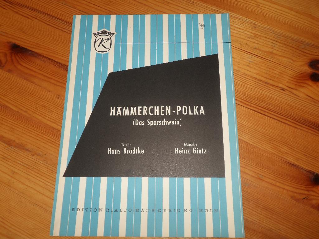 Hammerchen polka - gietz / bradtke / eisenmann, Gebruikt, Gitaar, Ophalen of Verzenden, Artiest of Componist