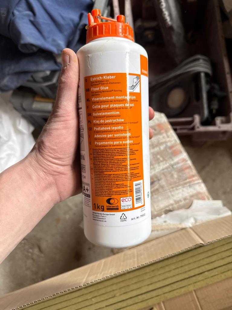 Fermacell Vloerelement Montagelijm - 1kg, Minder dan 5 liter, Ophalen of Verzenden, Nieuw, Wit