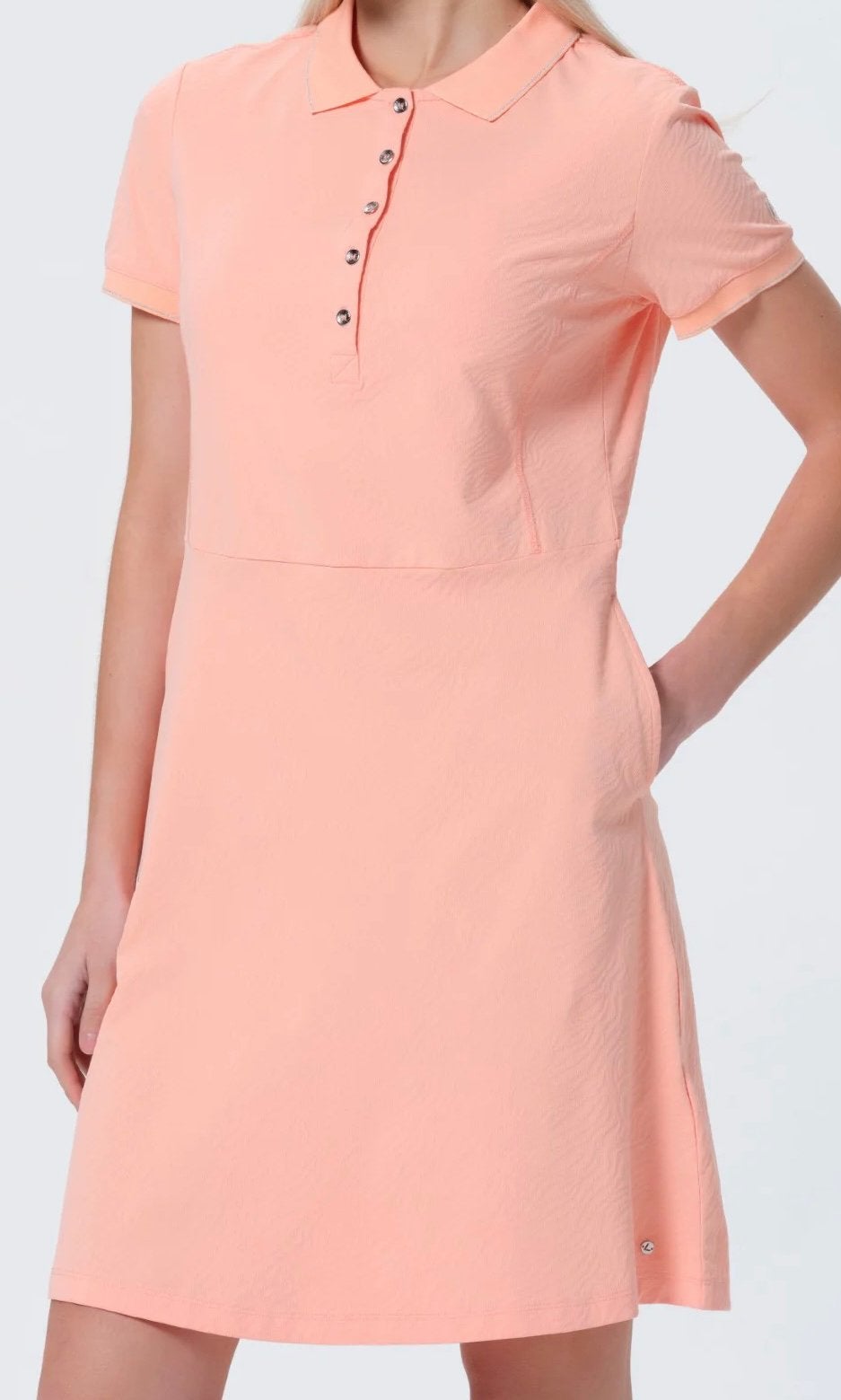 Mooi polostijl jurkje van het merk Luhta - Nieuw !!!, Kleding | Dames, Verzenden, Maat 42/44 (L), Nieuw, Oranje