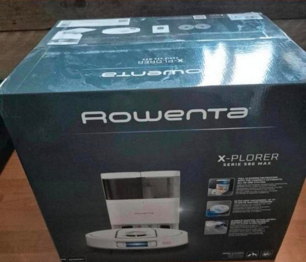 Rowenta X-Plorer Serie 580 Max Robotstofzuiger Nieuw, Nieuw, Robotstofzuiger, Dweilfunctie, Reservoir