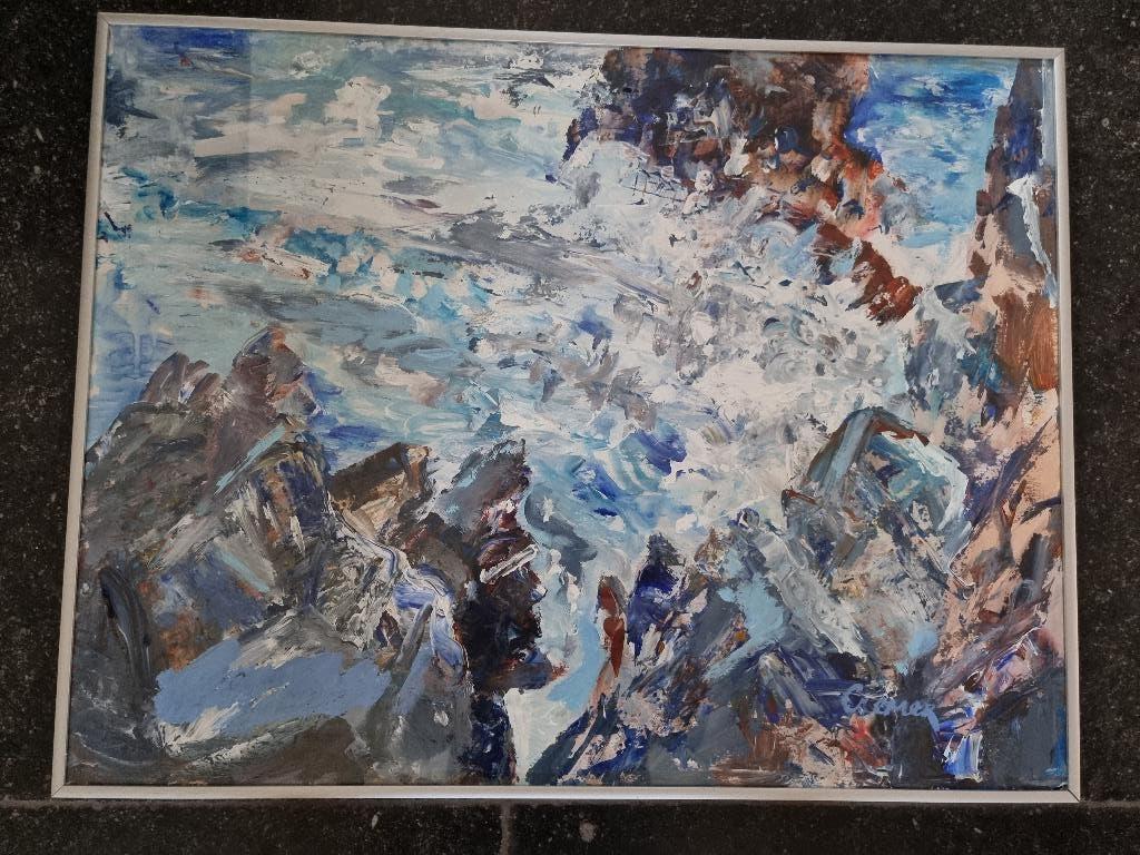 Jan Cremer  Olie werk  Hand gesigneerd, Antiek en Kunst, Ophalen
