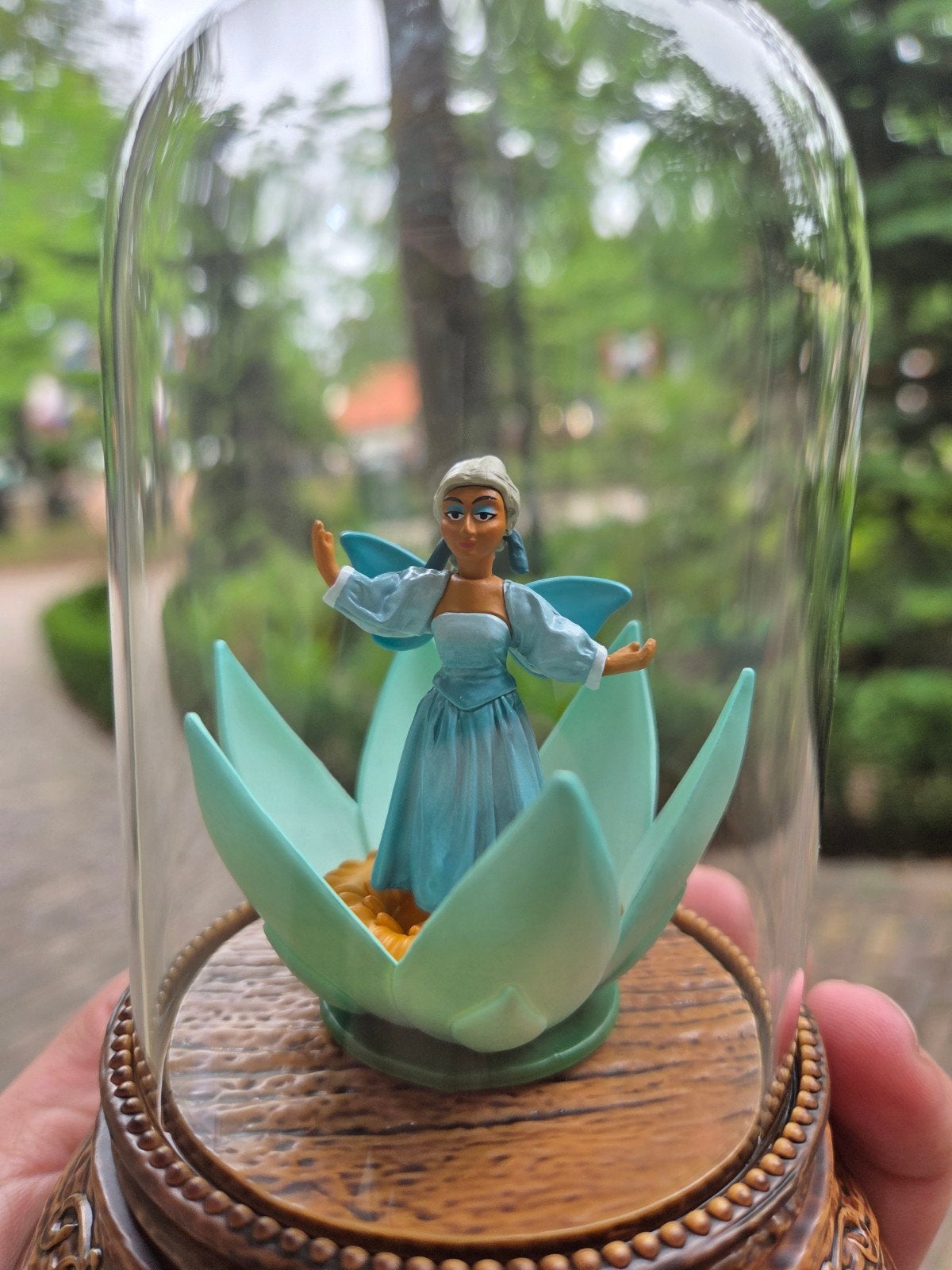 Efteling Indische Waterlelies beeldje onder stolp, Ophalen of Verzenden