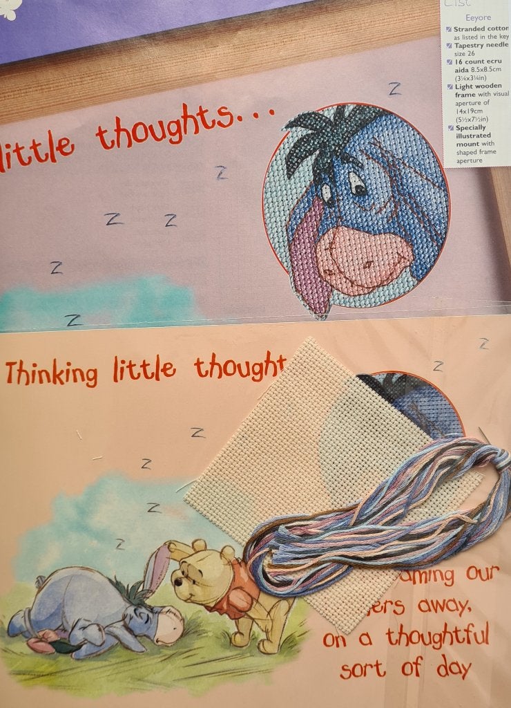 Eeyore van Winnie de Pooh borduurpakketje, Ophalen, Nieuw, Handborduren, Borduurpakket
