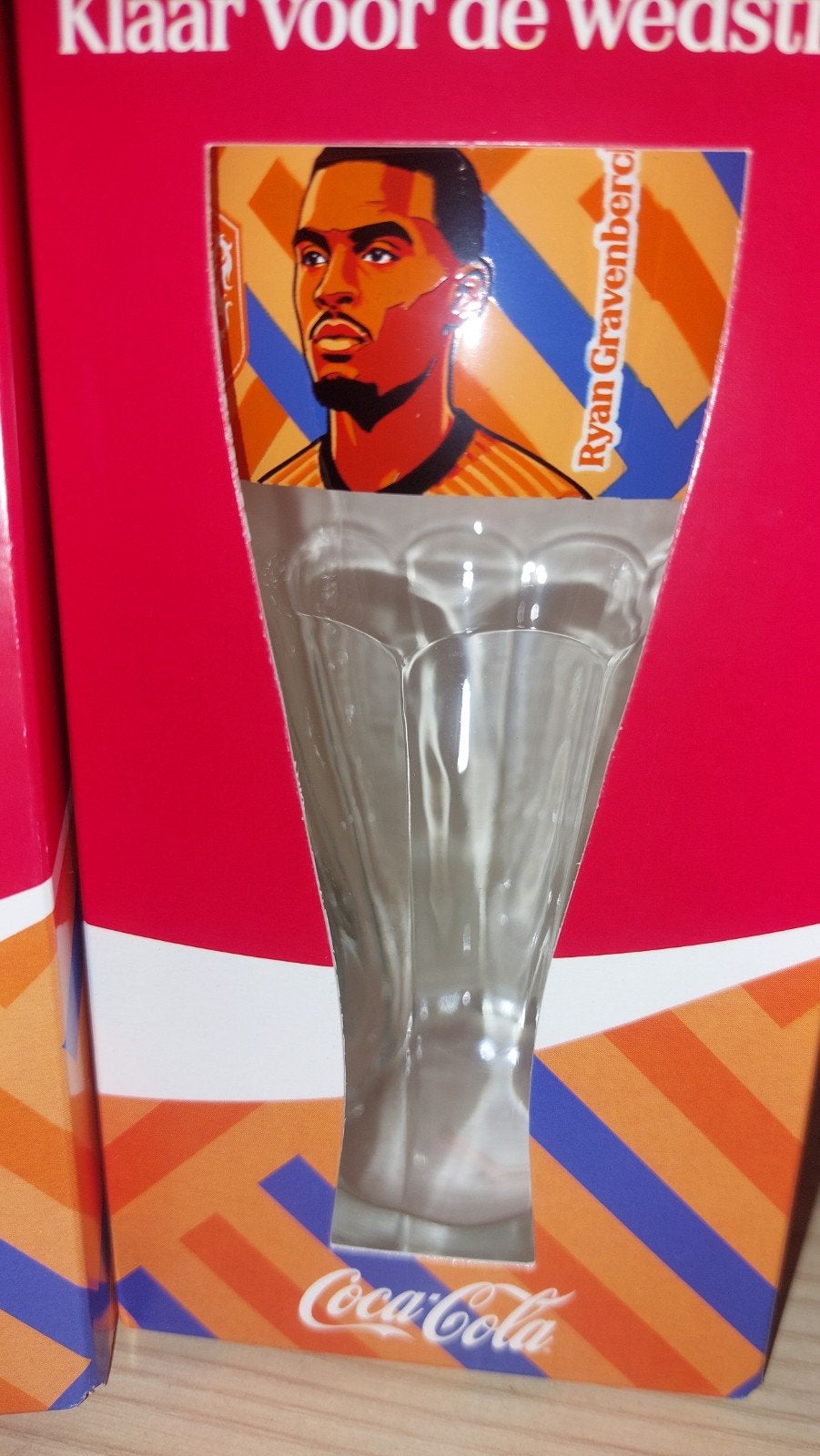 Coca-Cola glas Ryan Gravenberch - Klaar voor de wedstrijd, Ophalen, Nieuw, Meerkleurig, Overige merken